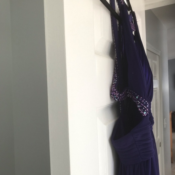 Cache Open Back With Beaded Straps Dress - Picture 9 of 11